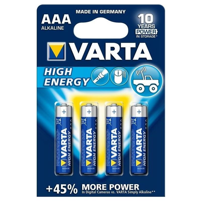 Varta High Energy LR03 batterieAAA 1.5V 4pcs