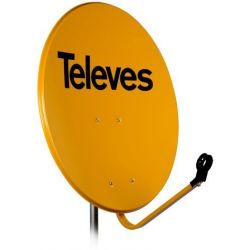 Antena Televes 110 cm Offset 41.5 dB Acero Naranja. Televes 7572