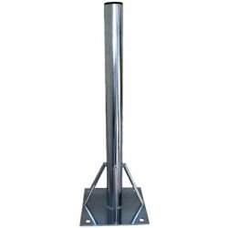 Floor support with fixed column 50x1,5x750 mm and plate 250x250x4 mm AMP019A