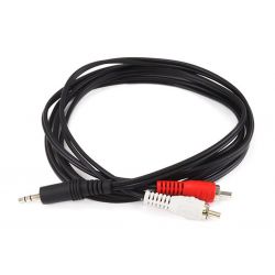 Cable conversor sonido Jack 3.5 - 2xRCA 1.5m
