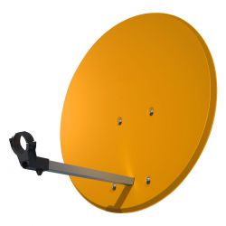 Antena Parabólica offset QSD Televes de aluminio de 75 cm HQ (Alta Calidad) naranja