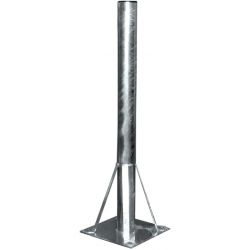 Soporte suelo de acero 100mm/1000 mm para antenas hasta 240 cm