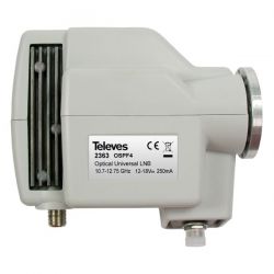 Optical LNB 1310nm FC/PC” G 72dB without feed Televes
