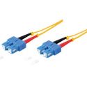 Câble de raccordement fibre optique SC/SC  Duplex 1m jaune, 9/125μ Mode unique