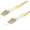 Cable de fibra óptica Duplex  LC/LC  de  2m Naranja,  50/125μ Multimodo OM2