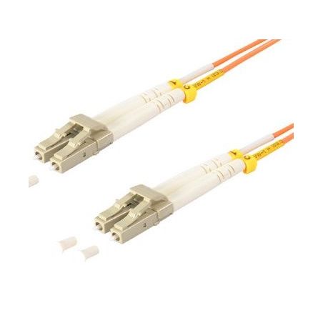 Câble de raccordement fibre optique LC/LC  Duplex  3m Orange, 50/125μ Multimode OM2