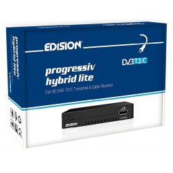 Edision Progressiv Hybrid Lite Receptor terrestre y cable DVB-T2/C