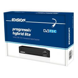 Edision Progressiv Hybrid Lite Terrestrial and Cable Receiver DVB-T2/C