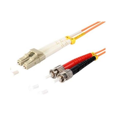 Cable de fibra óptica Duplex  SC/ST de  3m Naranja,  50/125μ Multimodo OM2