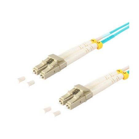 Cable de fibra óptica Duplex  LC/LC de 3m Azul,  50/125μ Multimodo OM3