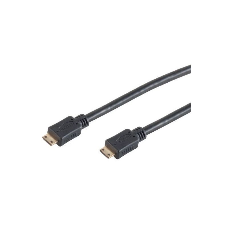 Cable HDMI 2.0 mini (C) to HDMI mini (C) of 1m 4K UHD 3D
