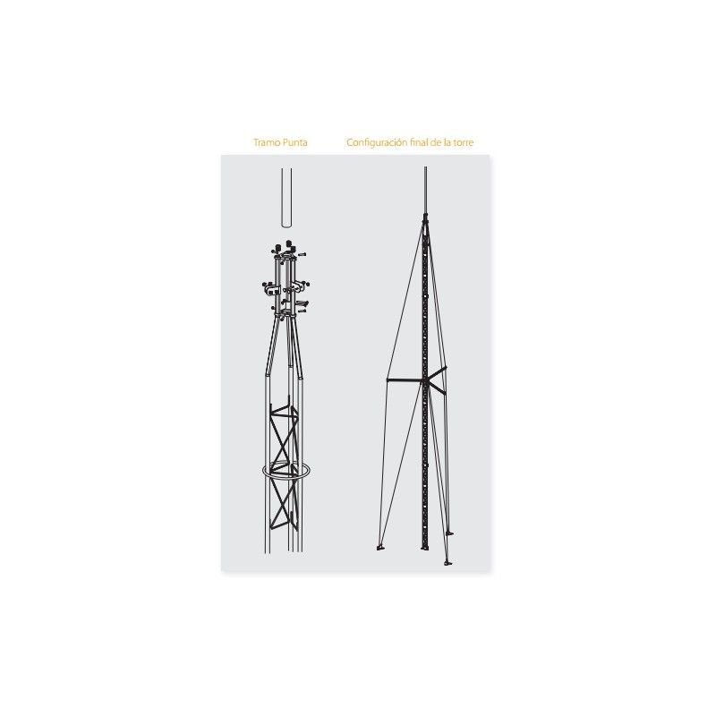 Kit tower Q1500 stainless steel 14,5m Televes
