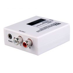 Toslink Optical (S/PDIF) or RCA digital audio to 2xRCA or 3.5mm Jack analog audio Converter