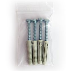 Bag of 4 8mm studs and 4 screws DIN 571 7x60