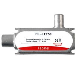 Filtro LTE/4G, atenuação de 50 dB na C60 Tecatel FIL-LTE50