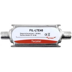 Filtro LTE/4G, atenuação de 40 dB na C60 Tecatel FIL-LTE40