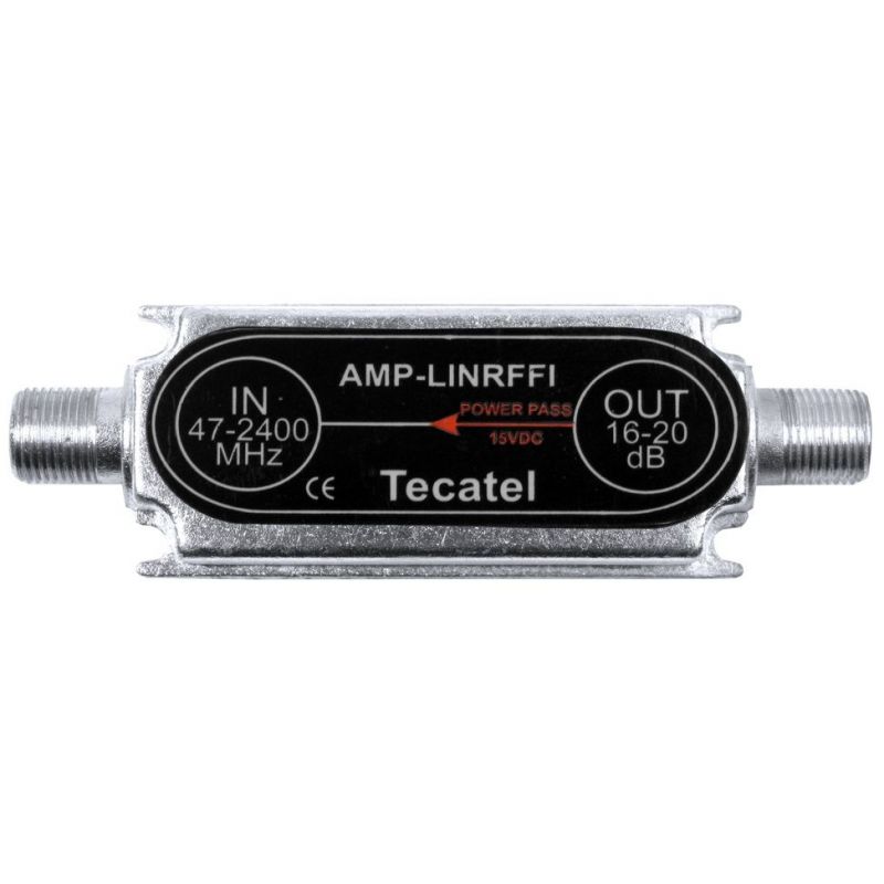 Amplificateur de ligne SAT / TNT Tecatel 20dB 47-2400 Mhz