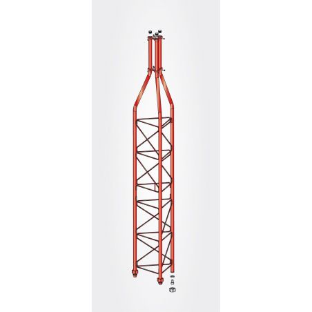 Section supérieure 3m pylône 450 couleur rouge Televes