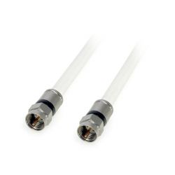 Cable lead compression F - F WHITE 1.5m Televes