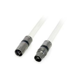 Cable lead compression F - IEC WHITE 1.5m Televes