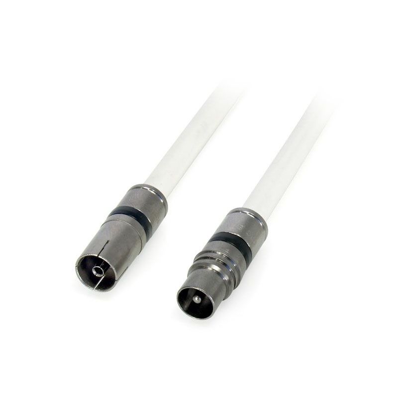 Cable lead compression F - IEC WHITE 1.5m Televes