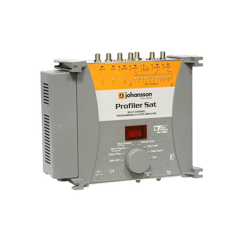 Johansson 6602 Profiler SAT Programmable terrestrial filter amplifier 7 inputs LTE