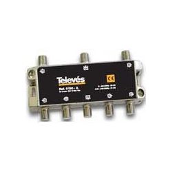 Derivador 6 direcciones 20 dB (plantas 2 y 3) tipo A conectores F Televes