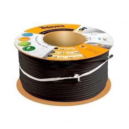 Cable coaxial cobre-cobre CXT negro PVC