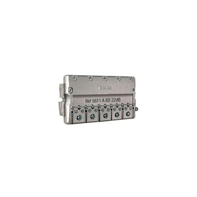 Derivador 5-2400 MHz connecteur EasyF 8 sorties 22dB type A Televes