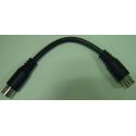 Flexible coaxial cable "9.52" Male-Female 0.1m - Blister Televes