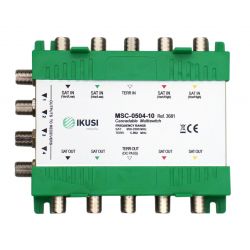 Ikusi MSC-0504-05 - Multiswitch cascadable 5 inputs 4 outputs -5dB