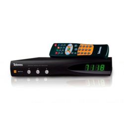Receptor TV Satélite Digital SLIM FTA C/ Modulador Televes