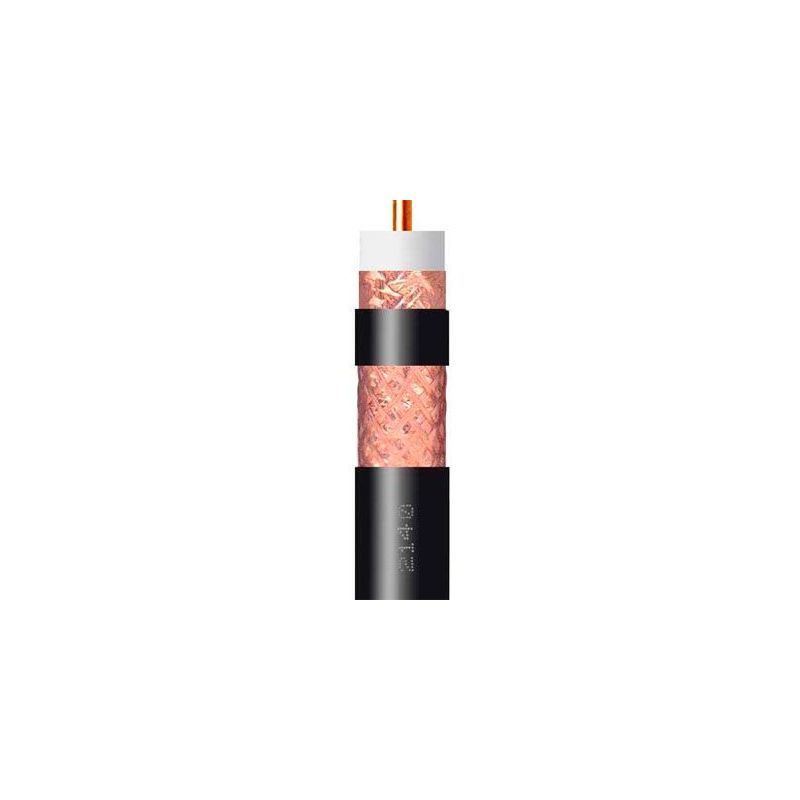 Cable coaxial cobre-cobre de 1/2 pulgada negro PE (bobina 500m) Televes