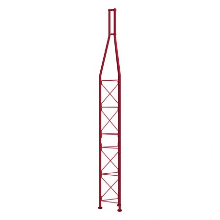 Top section Zinc+tinta Vermelha 3m torre torreta 360 Televes