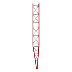 Seção inferior inclinando zinco + pintura Red 3m torre série 360 Televes