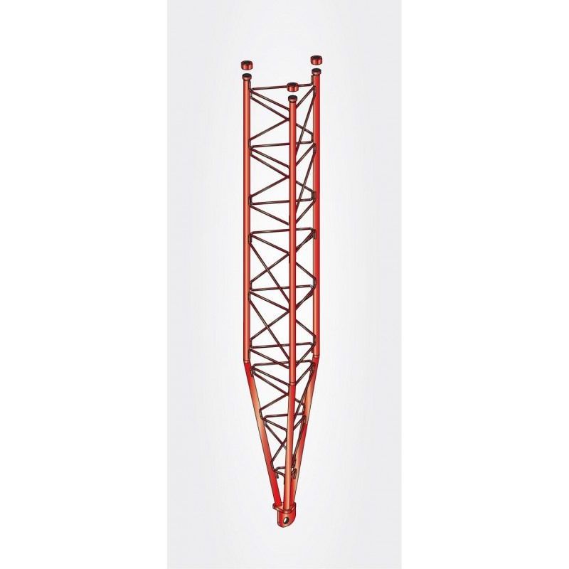 Tramo inferior basculante Zinc + Pintura Rojo 3m torreta serie 550 Televes