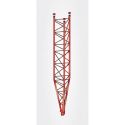Seção inferior inclinando zinco + pintura Vermelho 3m torre série 550 Televes