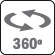 Pan 0 ~ 360º, Inclinação -20 ~ 90º (AutoFlip 180º)