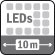 LED IR (jusqu'à 10 m)