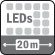 LED IR (jusqu'à 20m)