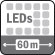 LED IR (jusqu'à 60 m)