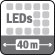 LED IR (Jusqu'à 40m)