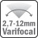  Varifocal motorizada 2,7-12 mm