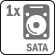 1 SATA HDD (Max 2.5TB/HDD)