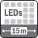 LED IR (jusqu'à 15 m) 