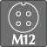 Conector de Aviação M12